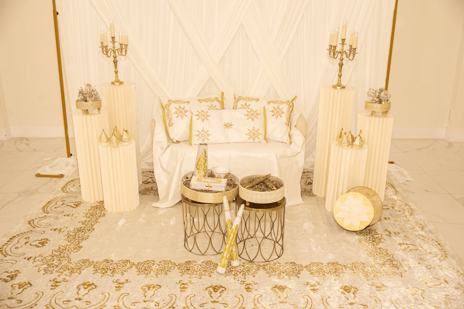Elegante wedding stage